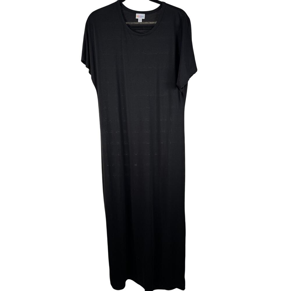 Lularoe - Maria - L - EUC - Women's Full Length Maxi Dress - Black